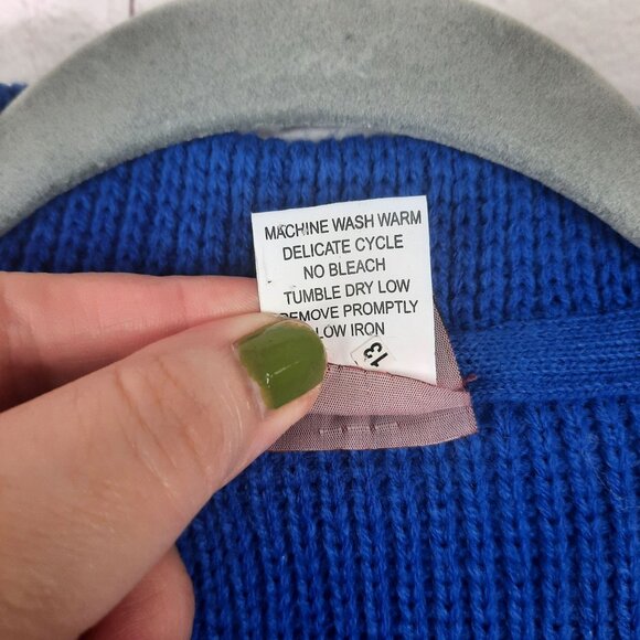 Tudor Court Cobalt Knit Blazer Vintage - Picture 7 of 11
